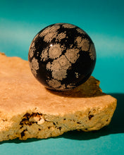 Load image into Gallery viewer, Snowflake Obsidian Sphere - Medium
