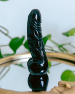 Obsidian Penis Crystal Carving