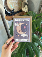 Over The Moon For You - Sister Paper Co. Greeting Card