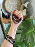 Garnet Crystal Bracelet - 6 mm