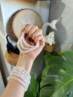 Selenite Crystal Bracelet - 4mm Beads