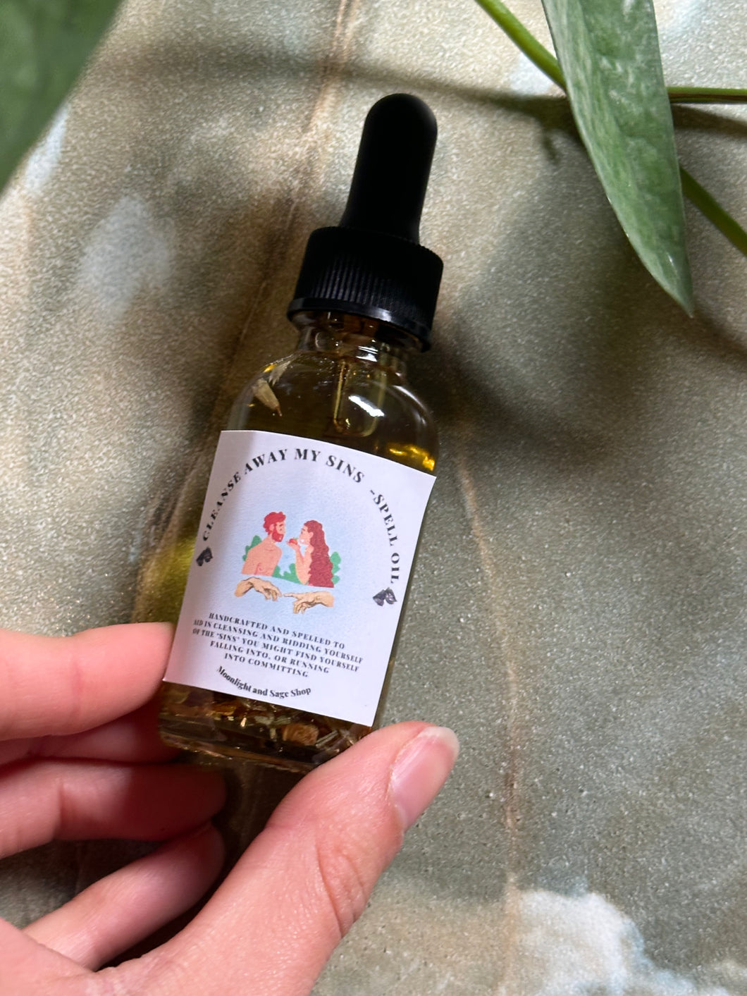 Cleanse Away My Sins Spell Oil - -LAST AVAILABLE