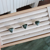 Seraphinite Silver and Platinum Ring From Russia