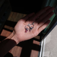 Super 7 Silver & Platinum Pendant From the Czech Republic