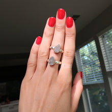 Load image into Gallery viewer, Meteor Silver and Platinum Ring From Muonionalusta
