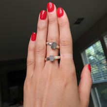 Load image into Gallery viewer, Meteor Silver and Platinum Ring From Muonionalusta
