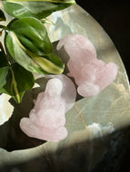 Rose Quartz Moon Goddess Crystal