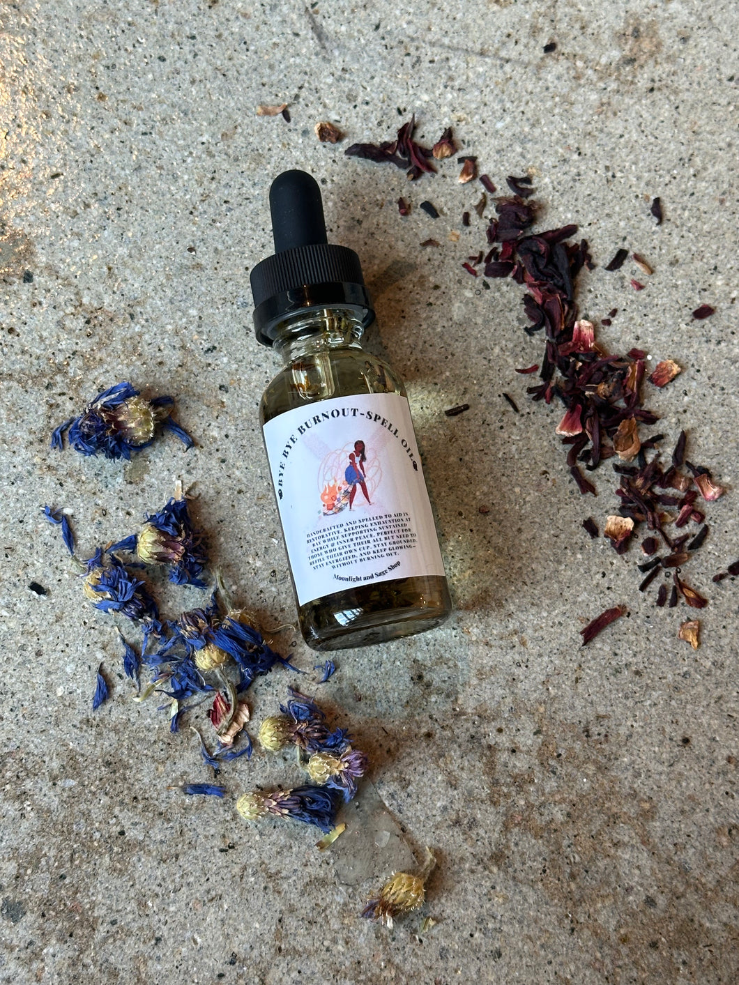 Bye Bye Burnout Ritual Spell Oil - available until Monday February 24th