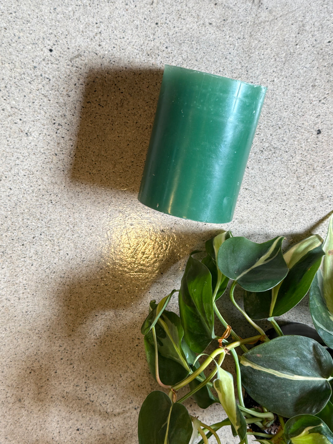 Green Pillar Candle