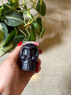 Black Skull Candle