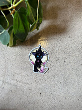 Load image into Gallery viewer, Witchy Black Cat Sticker
