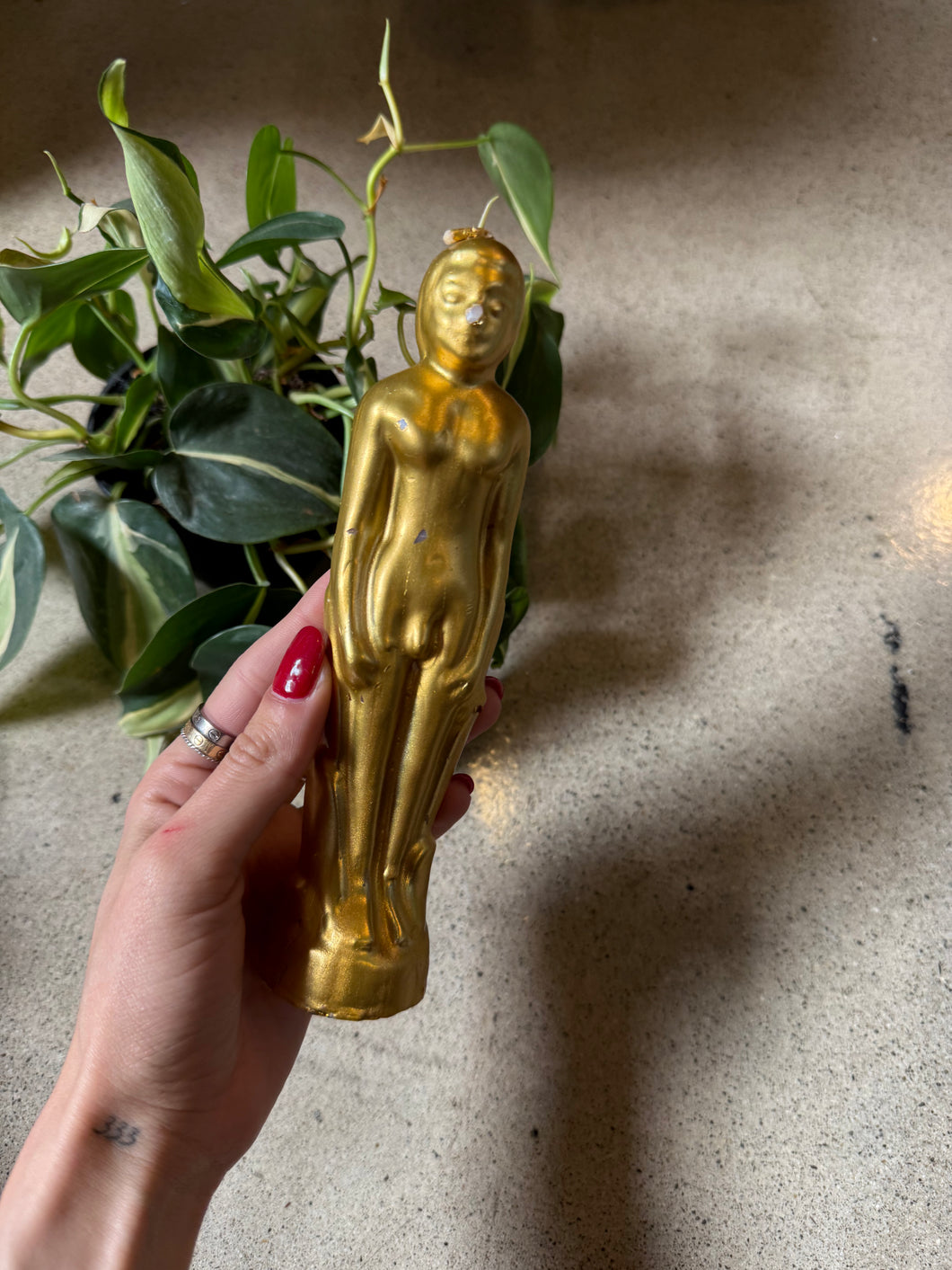 Gold Male Body Candle