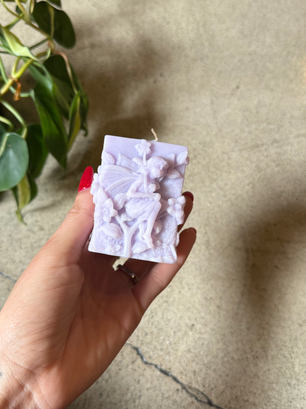 Fairy Pillar Candle - Lavender