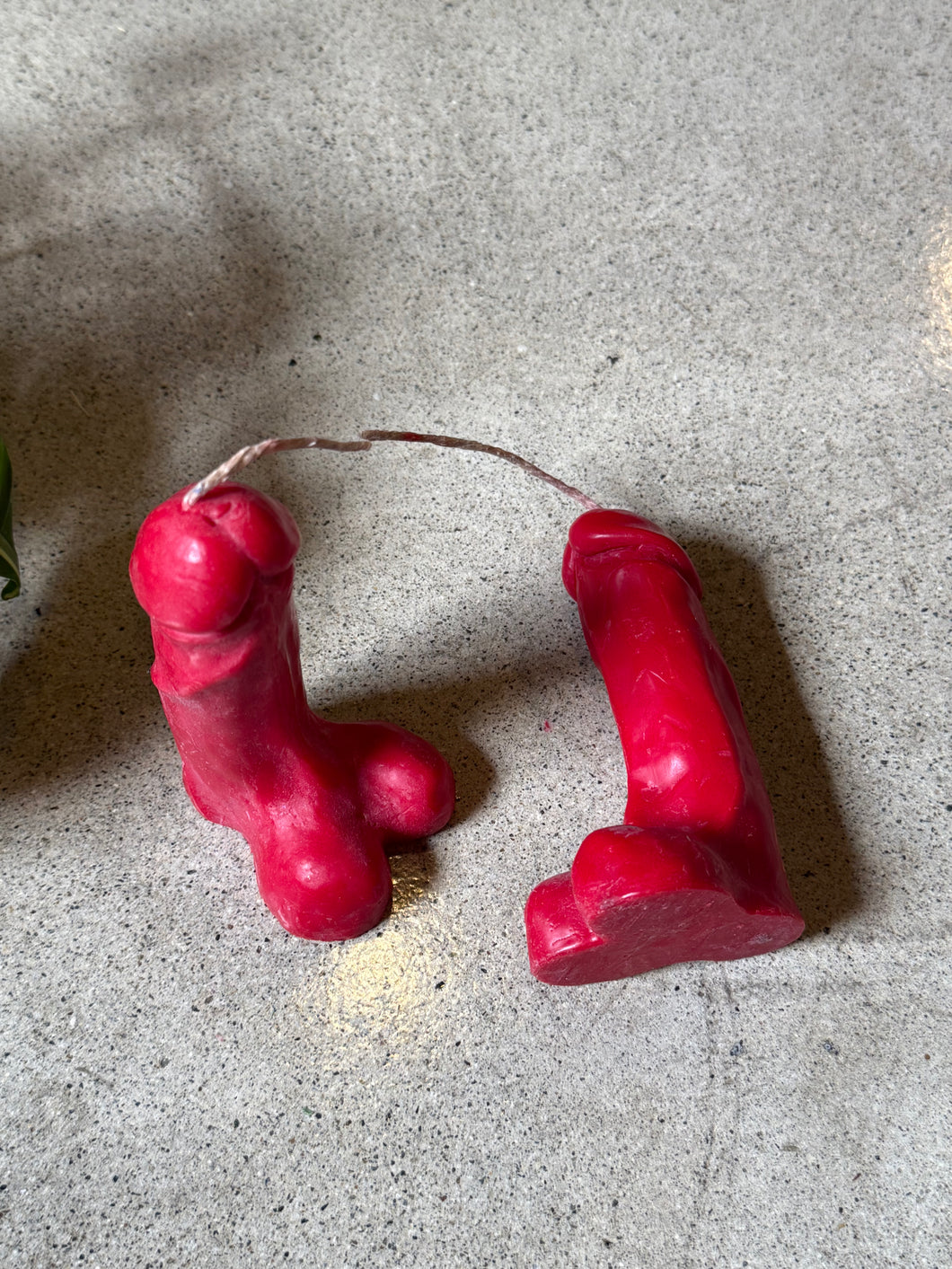 Sexual Cord Cutting - Red Male, Red Female Candle