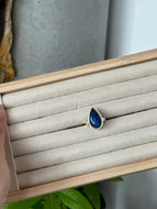 Blue Fire Labradorite Silver & Platinum Crystal Ring Size 7 from Canada