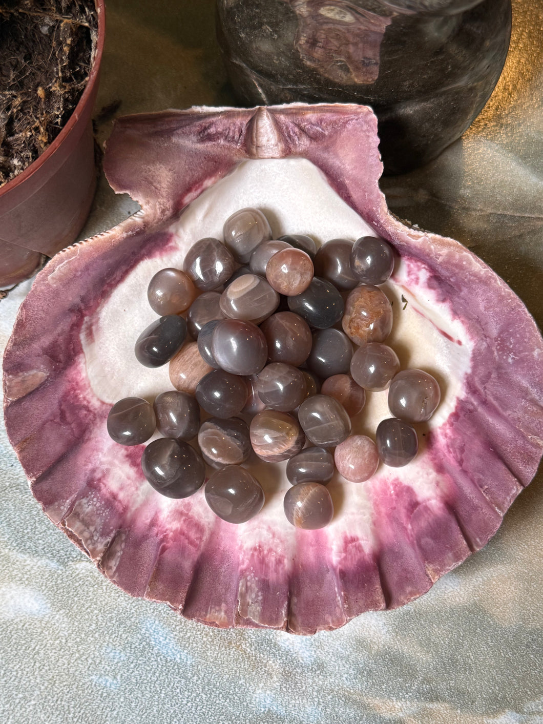 Peach Moonstone Crystal Tumble