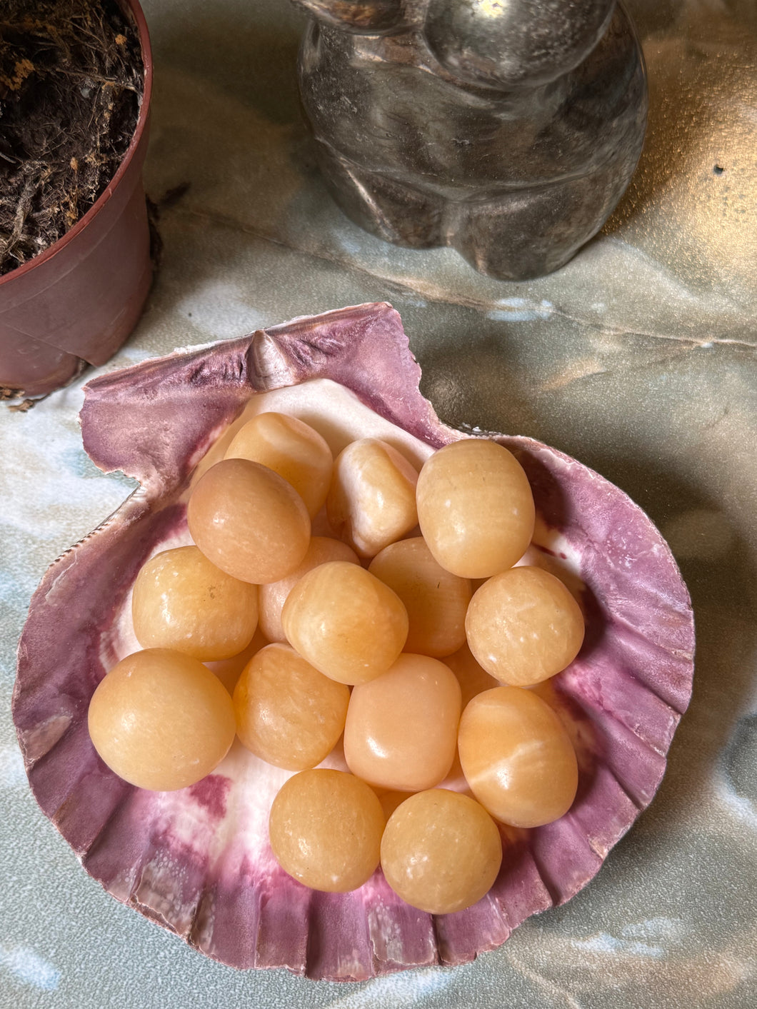 Honey Calcite Crystal Tumble