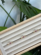 Natural Ruby Gold Filled Crystal Ring From Africa