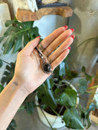 Obsidian Sheen Snake Necklace