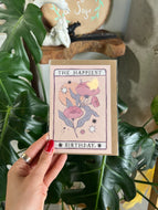 The Happiest Birthday (Floral Birthday Card) - Sister Paper Co. Greeting Card