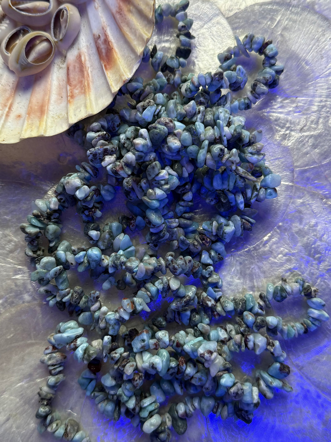 Enchanted Larimar Chip Bracelet - limited availabilty