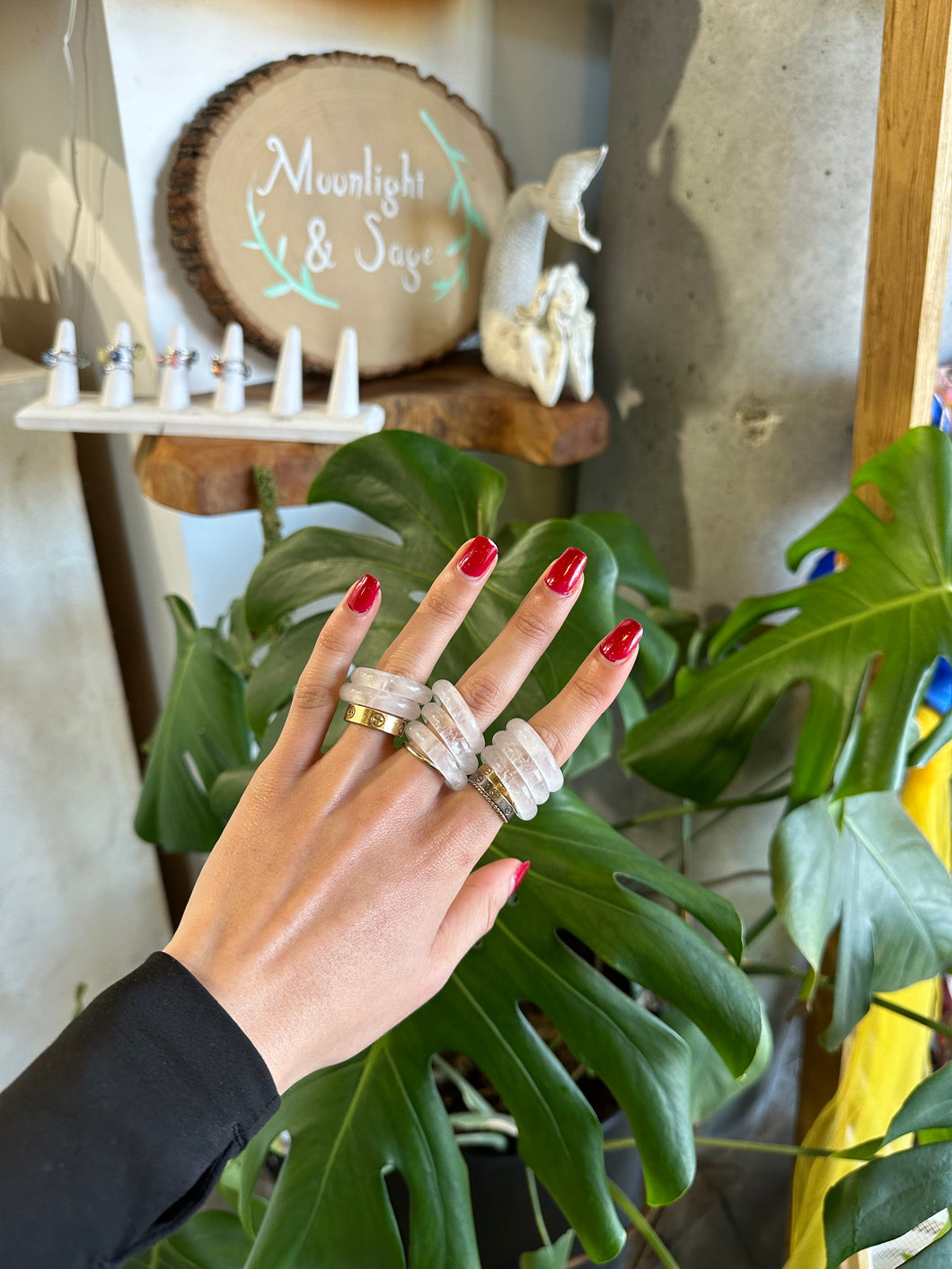 Clear Quartz Crystal Ring