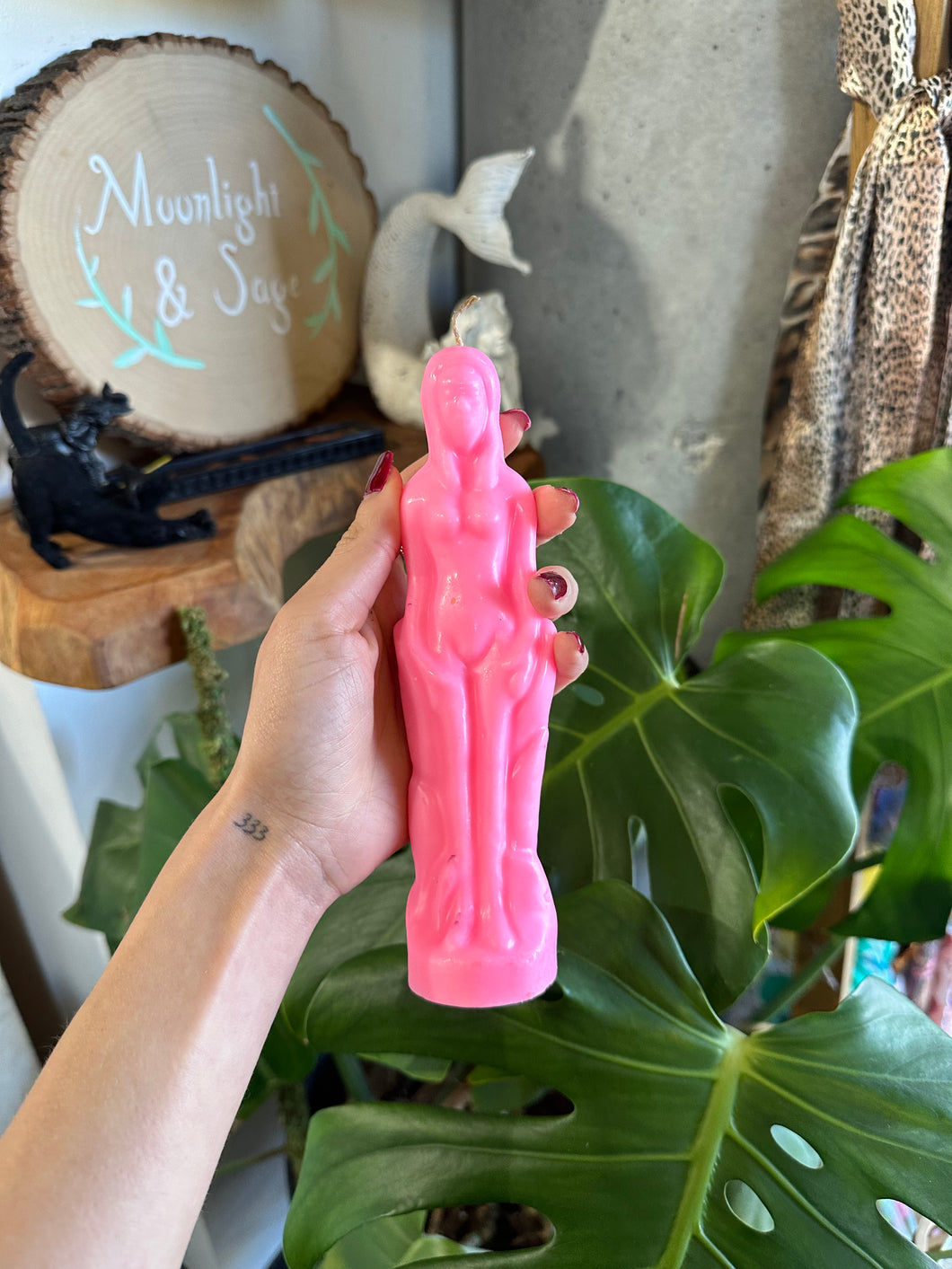 Female Body Candle Pink