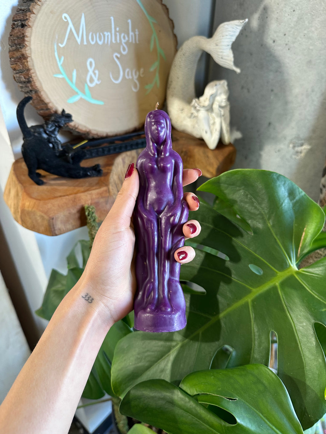 Purple Female Body Candle