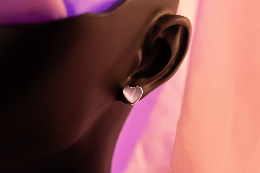 Enchanted Mother of Pearl Heart Earrings