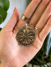 Load image into Gallery viewer, Round Flower Carving - Enchanted Into the Depths Siren Pendant Vanessa Necklace (ONLY 1 IN STOCK)
