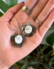 Load image into Gallery viewer, Grey Turtle Shell Earrings - Enchanted Into the Depths Siren Pendant Vanessa Shell
