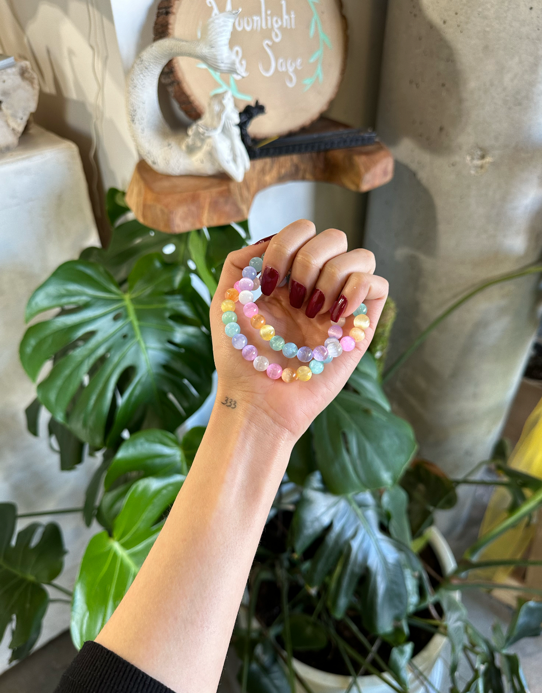 Aura Selenite Crystal Bracelet