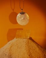 Circle Mother of Pearl Enchanted Shell Necklace