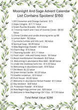 Load image into Gallery viewer, 2025 Moonlight and Sage Witchy Advent Calendar $150 + Crystal &amp; Witchcraft Advent Calendar - PRESALE
