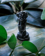 Black Obsidian Medusa Crystal Carving