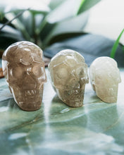Load image into Gallery viewer, Medium Smokey Quartz Skull Crystal Carving

