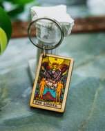 The Lovers Tarot Keychain
