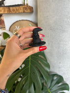 Black Obsidian Sorting Hat Harry Crystal Carving - (LOW IN STOCK)