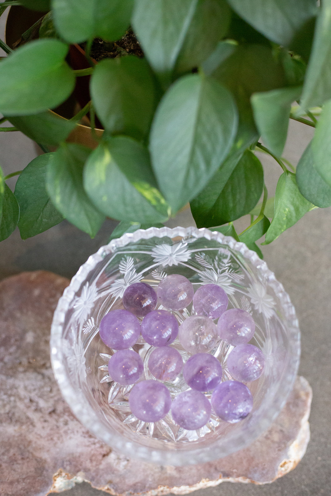 Amethyst Crystal Sphere Small
