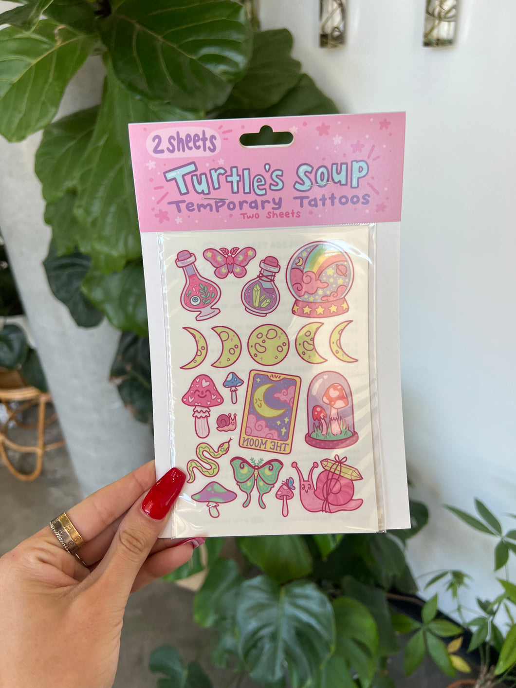 Turtle's Soup Witchy Temporary Tattoos - Two Sheets - (LOW IN STOCK)