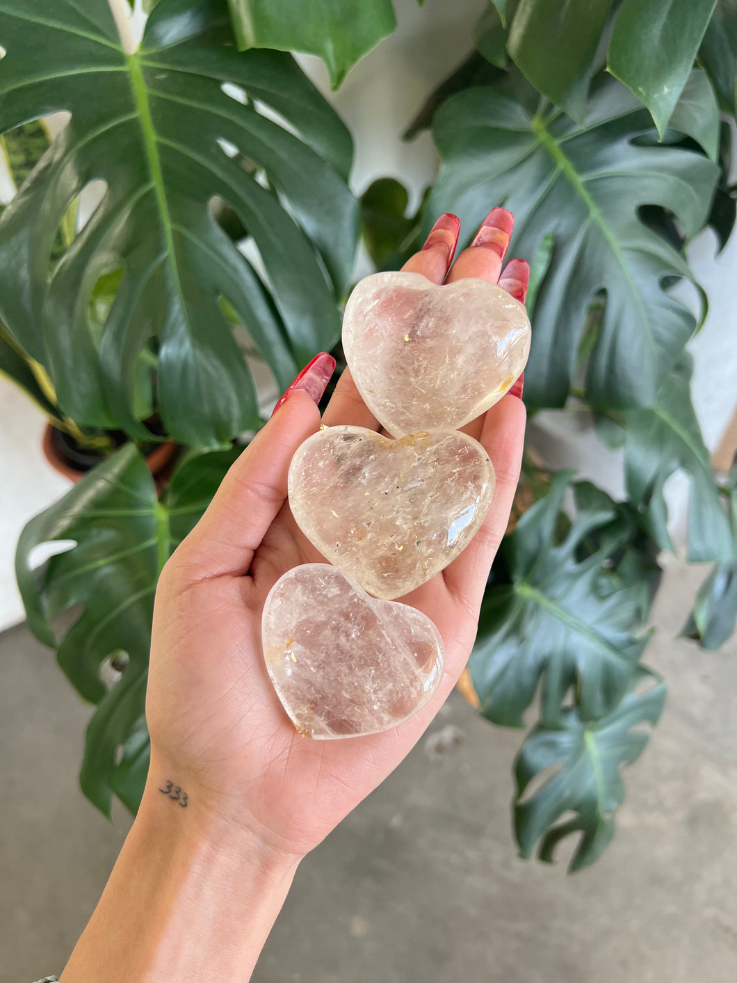 Clear Quartz Crystal Heart Carving - (LAST IN STOCK)