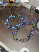 Load image into Gallery viewer, Custom Work - Spelled Waist Beads Into the Depths Siren Sea Spelled Beads (Custom Size)
