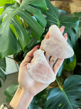 Load image into Gallery viewer, Rose Quartz Gua Sha Crystal Carving
