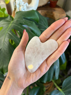 Clear Quartz Gua Sha Crystal Carving