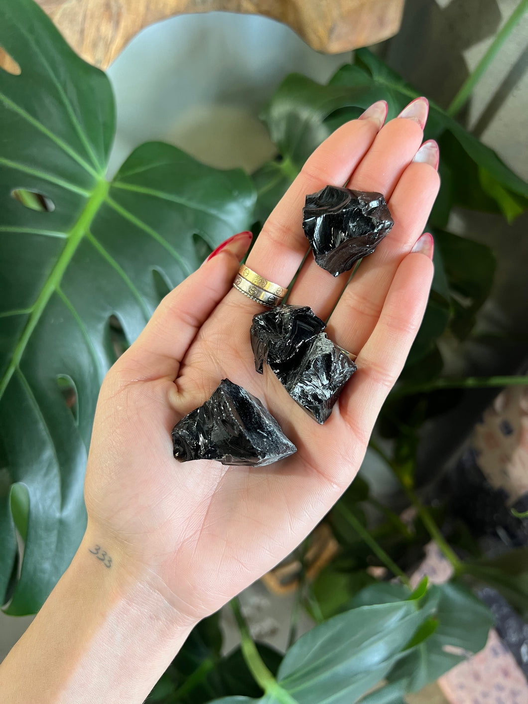 Raw Black Obsidian - Small
