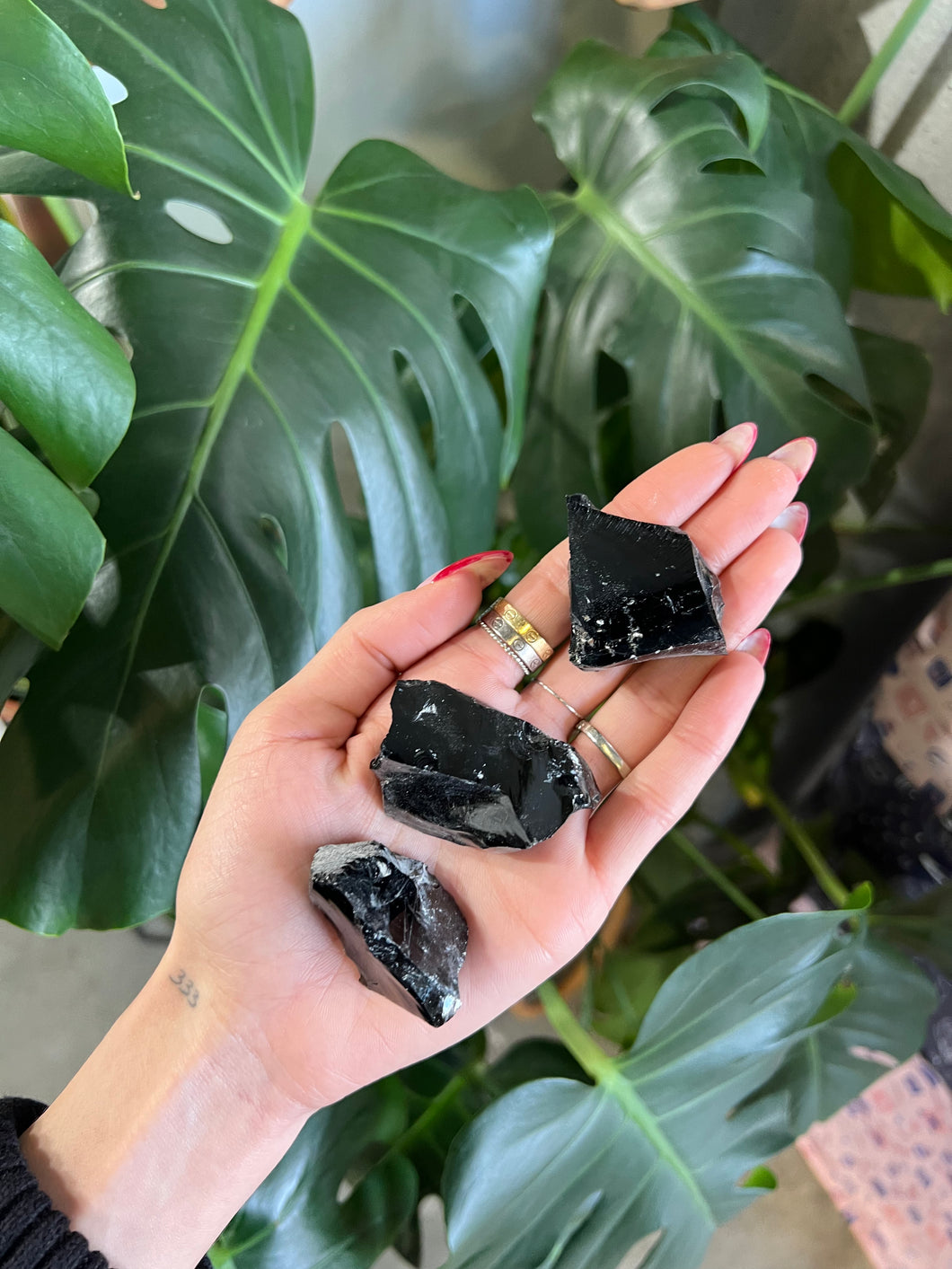 Raw Black Obsidian - Medium