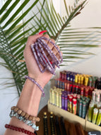 Lepidolite Gemstone Bracelet - Small Beads