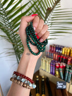 Malachite Gemstone Bracelet - 6mm Beads