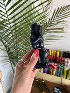 Embracing Couple Candle - Black