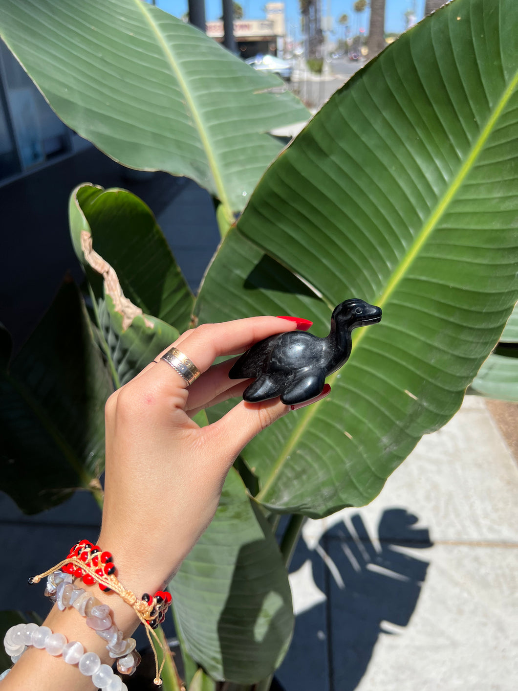 Black Obsidian Crystal Loch Ness Monster Nessie